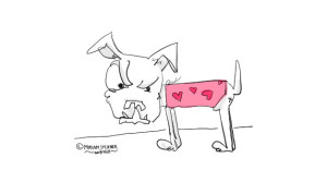Wütender Hund im Mini-Format
