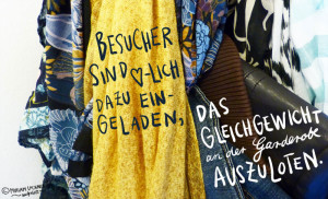 Das Gleichgewicht an der Garderobe