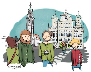 Rathausplatz, Augsburg, Auxburg, Auxkvisit, Blogparade, Tinder, Onlinedating